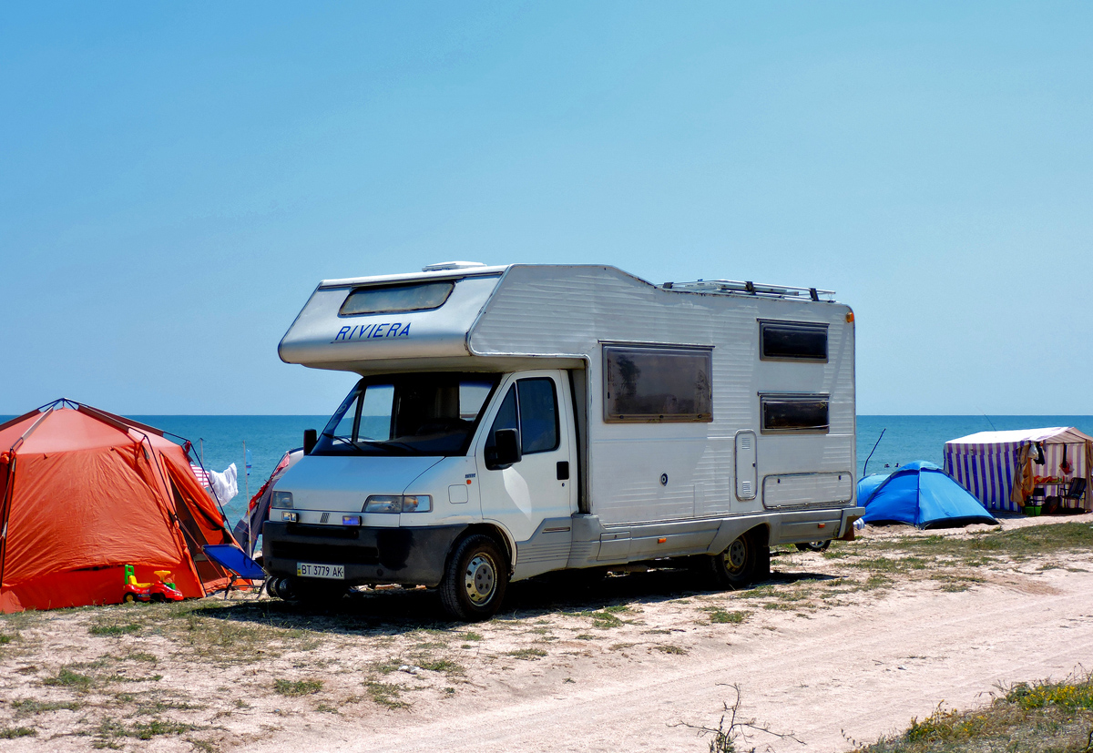 Кемпер Riviera на шасси Fiat Ducato #BT 3779 AK. Херсонская область, Арабатская стрелка