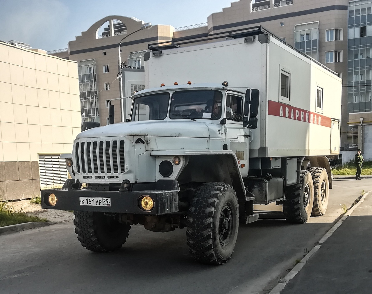 Аврийная мастерская 3437L0 на шасси Урал-4320-60 #К 161 УР 29. Архангельская обасть, Мирный