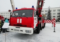 Автолестница пожарная АЛ-50 на шасси КамАЗ-65115. Архангельская область, Мирный
