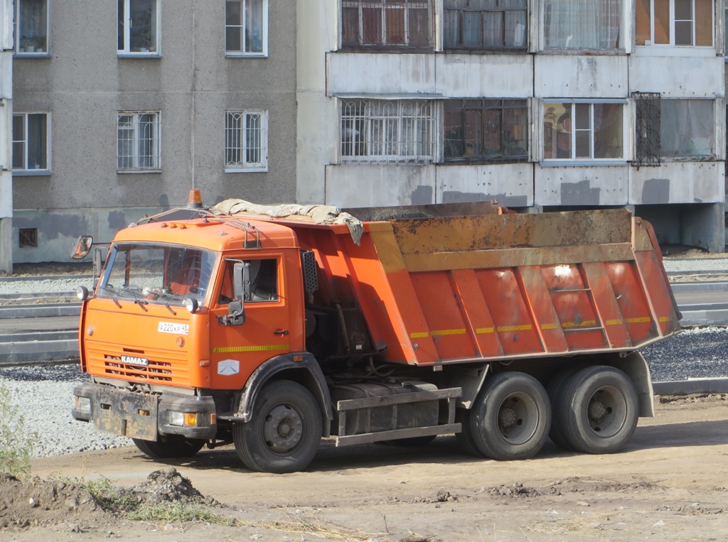 Комбинированная дорожная машина МД-651 на шасси КамАЗ-65115-62 #А 220 КР 45. Курган, улица Бурова-Петрова