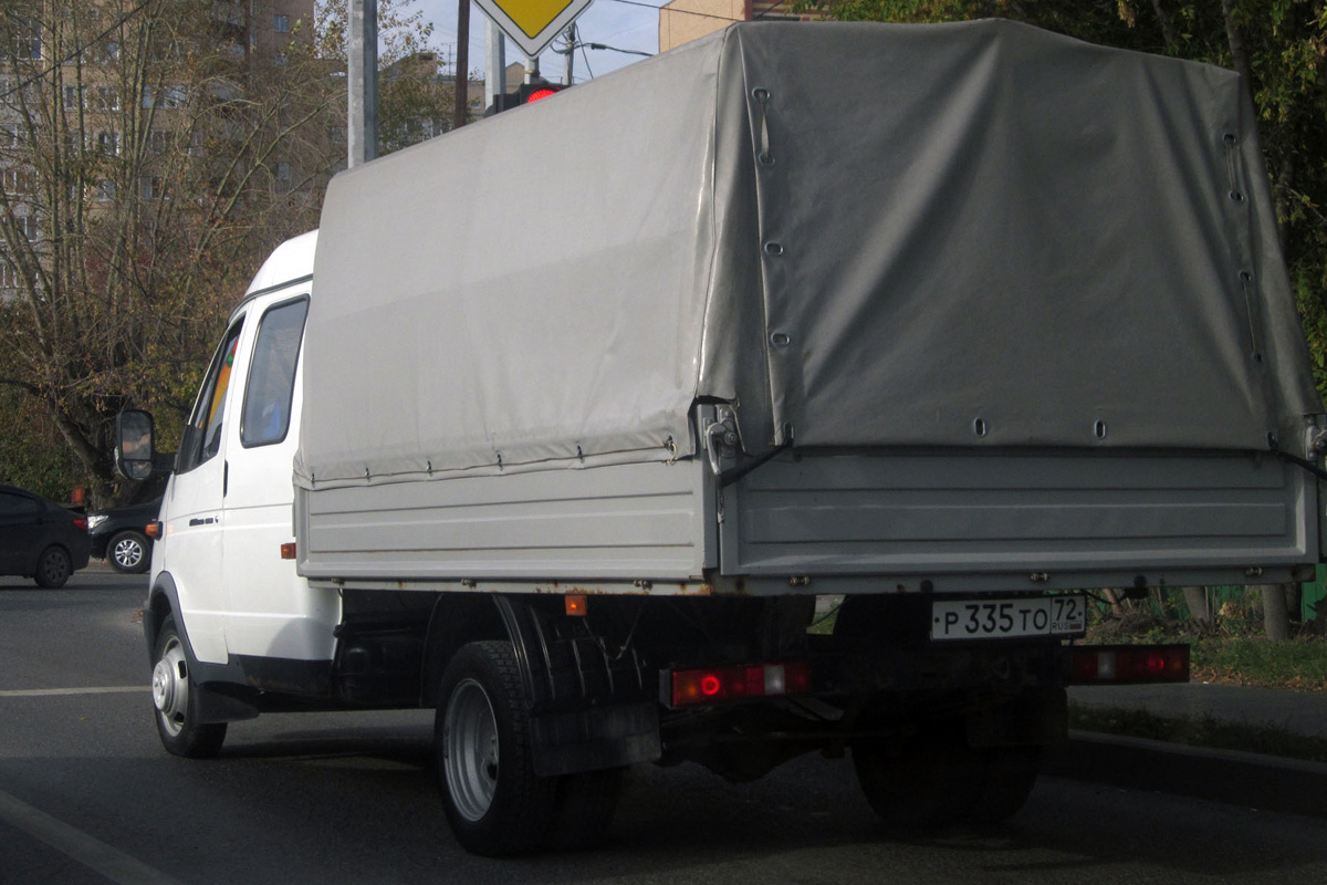 Грузовой автомобиль ГАЗ-33023 "Газель" #Р 335 ТО 72. Тюмень