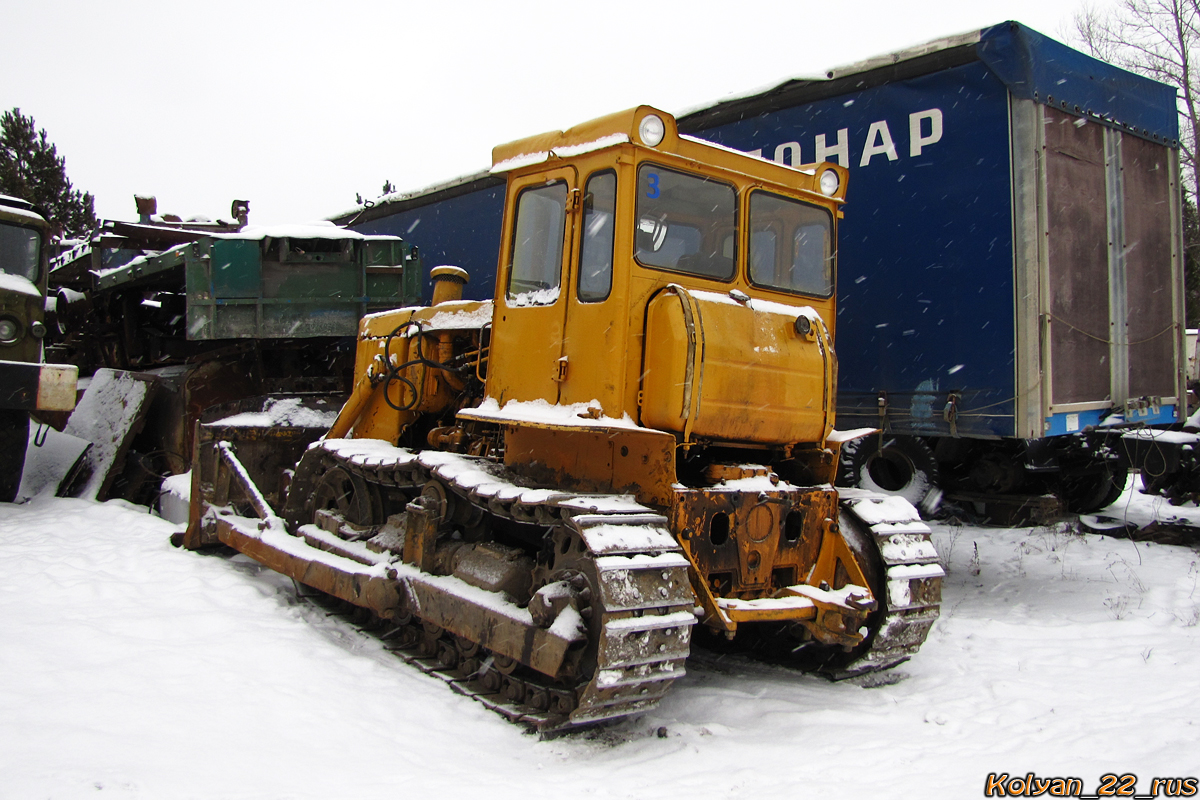 Бульдозер ДЗ-110 на базе трактора Т-130М(?). Алтайский край, Барнаул, шоссе Ленточный бор