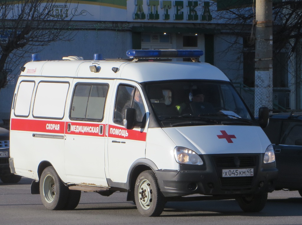 АСМП на базе автомобиля ГАЗ-322132 #Х 045 КМ 45.  Курган, улица Куйбышева 
