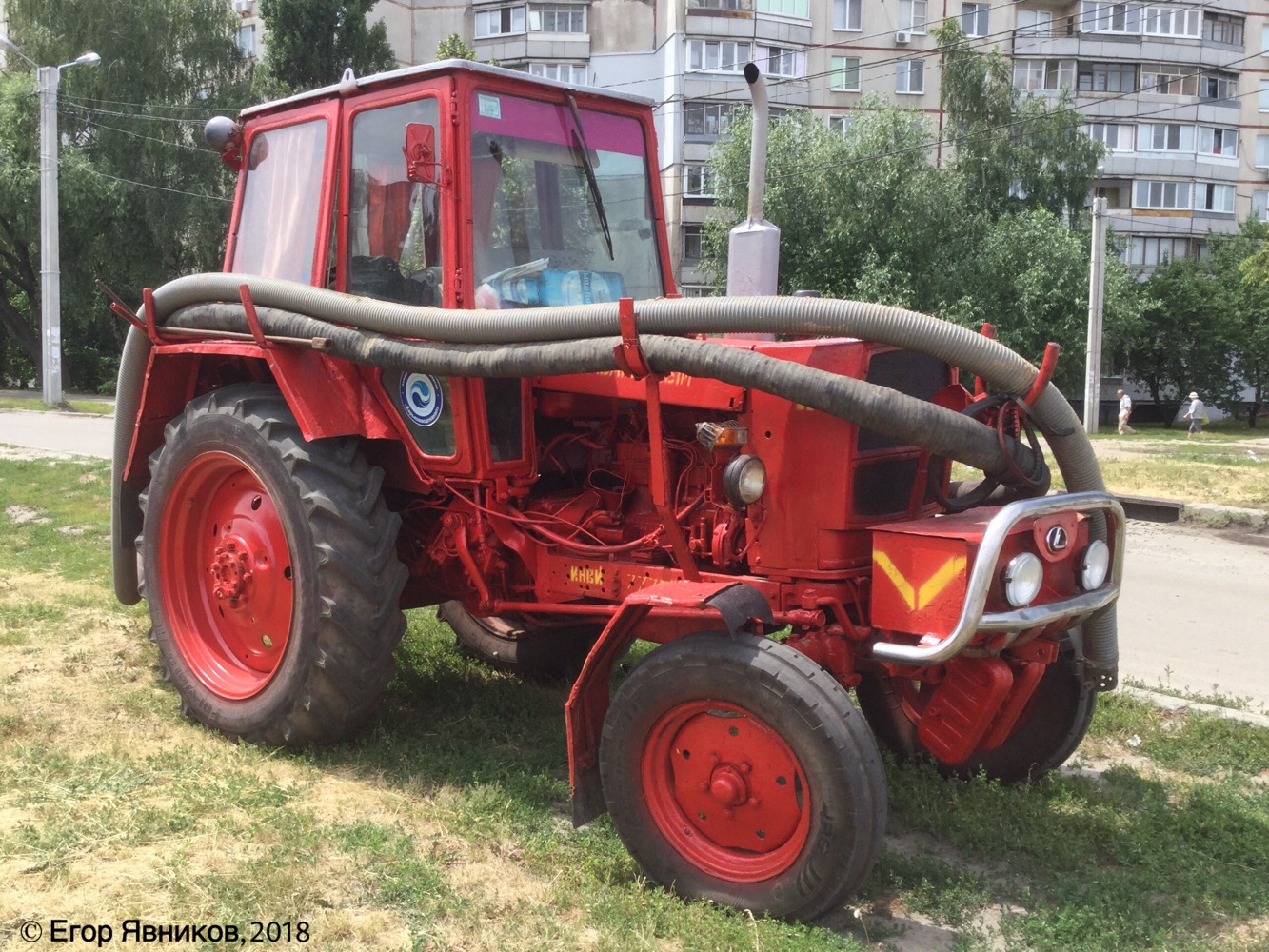 Самовсасывающий насос С-245 на тракторе ЮМЗ-6АКМ, #13087АХ. Харьковская область, г. Харьков, улица Академика Павлова