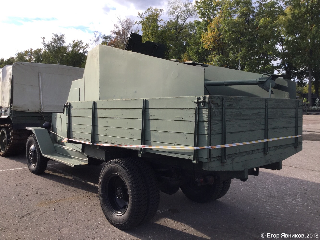 Самоходная артиллерийская установка ЗиС-5 с 45-мм пушкой 53-К. Московская область, Красногорский район, Музей техники Вадима Задорожного