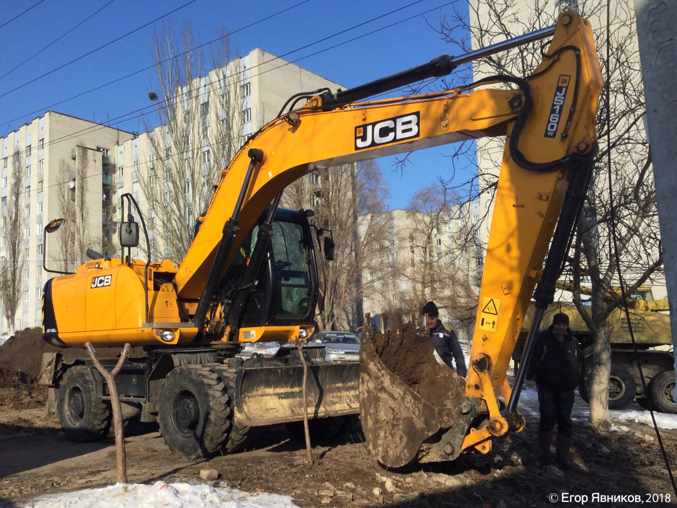 Экскаватор JCB JS160W. Харьковская область, г. Харьков, улица Благодатная