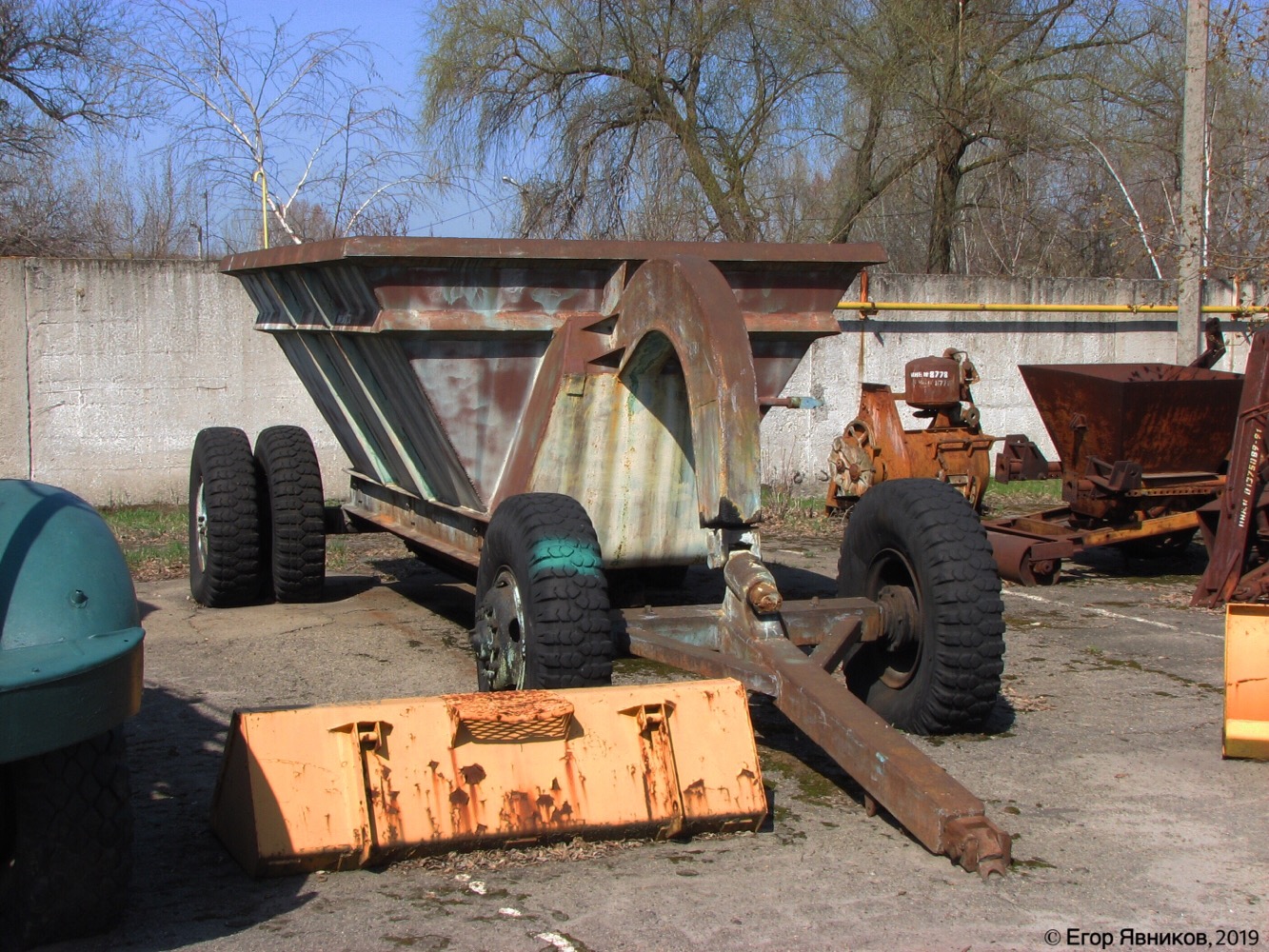 Землевозная тележка Д-179А. Харьковская область, г. Харьков, полигон ХНАДУ