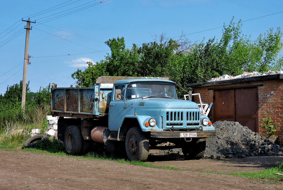 Самосвал ЗиЛ-ММЗ-4502 #128-59 ХА. Харьковская область, г. Харьков, Ферганская улица