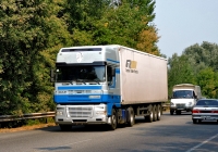 Седельный тягач DAF XF* #ВІ 5526 ВМ. Харьковская область, г. Чугуев, автотрасса М-03