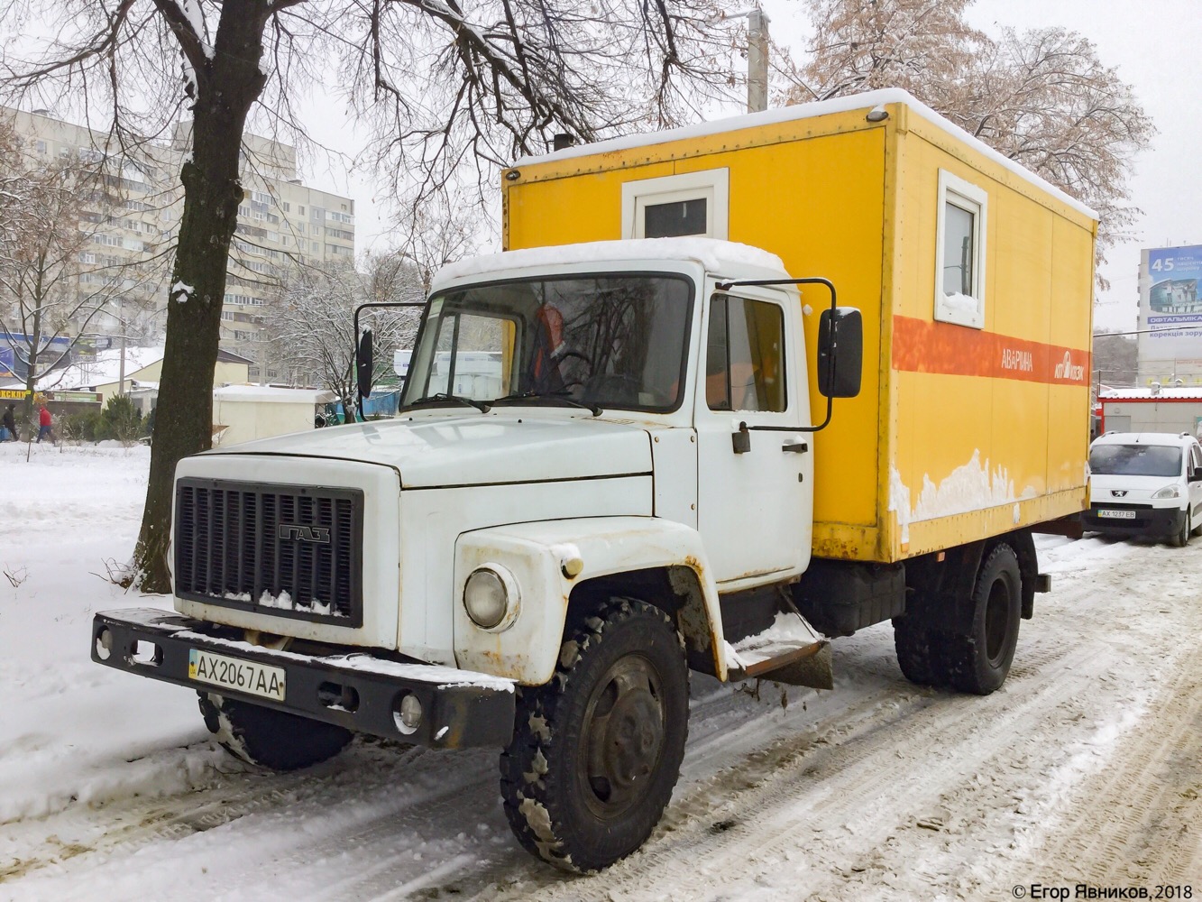 Аварийная мастерская «Комплекса по эксплуатации объектов водопонижения и ливневой канализации» на шасси ГАЗ-3309, #АХ2067АА. Харьковская область, г. Харьков, улица Академика Павлова