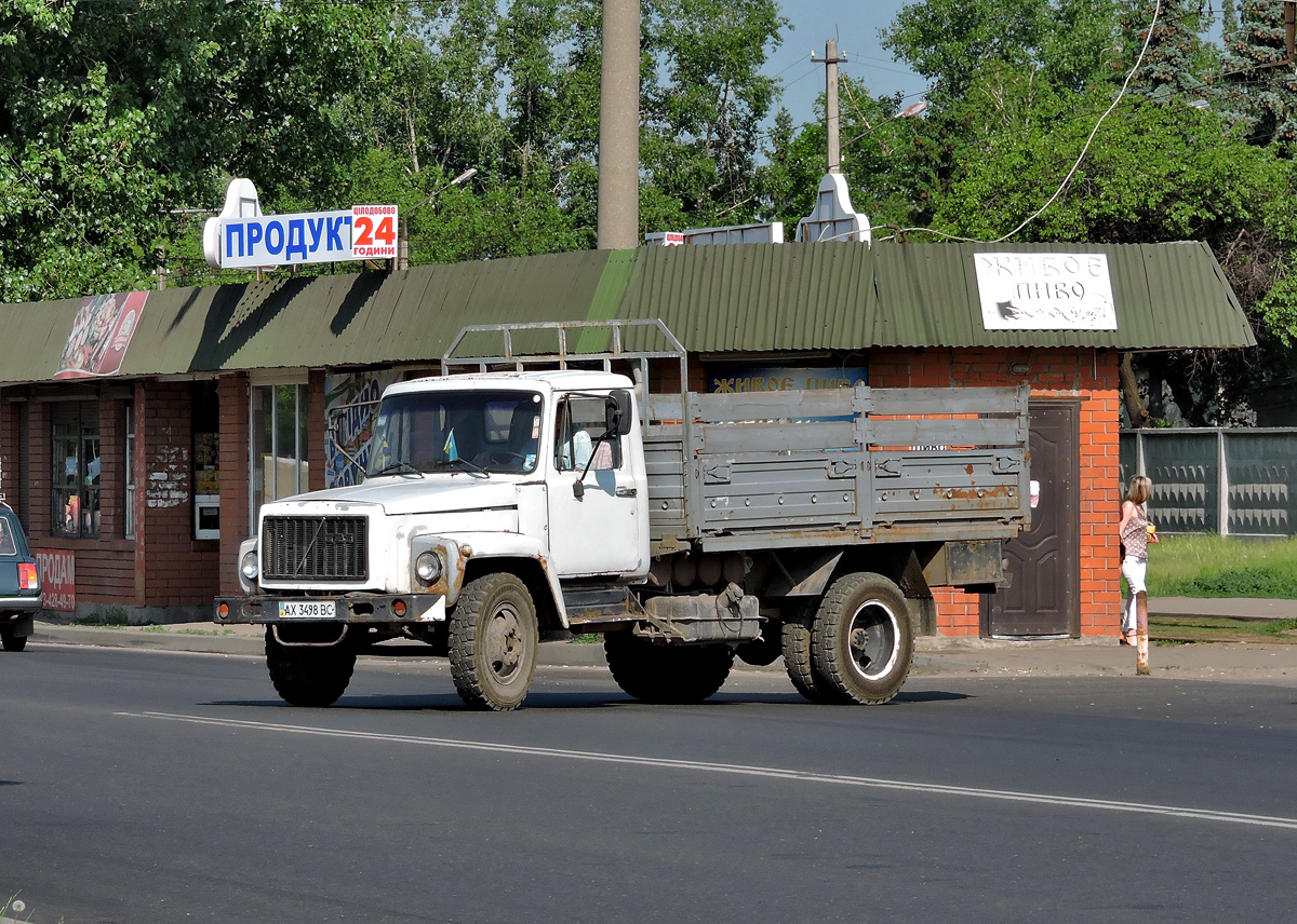 Бортовой грузовик  ГАЗ-3307 #АХ 3498 ВС. Харьковская область, г. Харьков, Салтовское шоссе