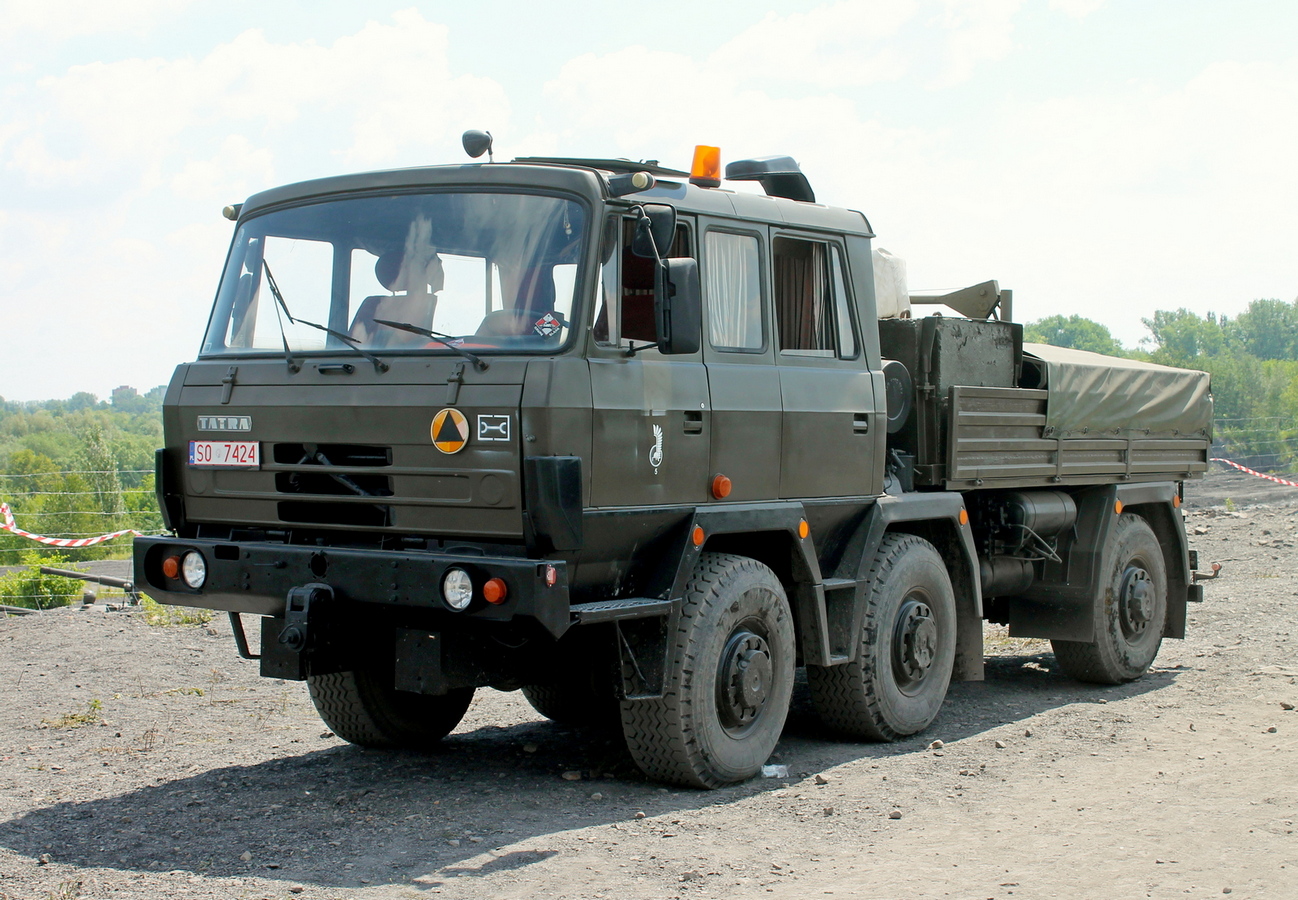 Балластный тягач Tatra 815 6x6 TP. ul. Zabrzańska, Бытом, Польша