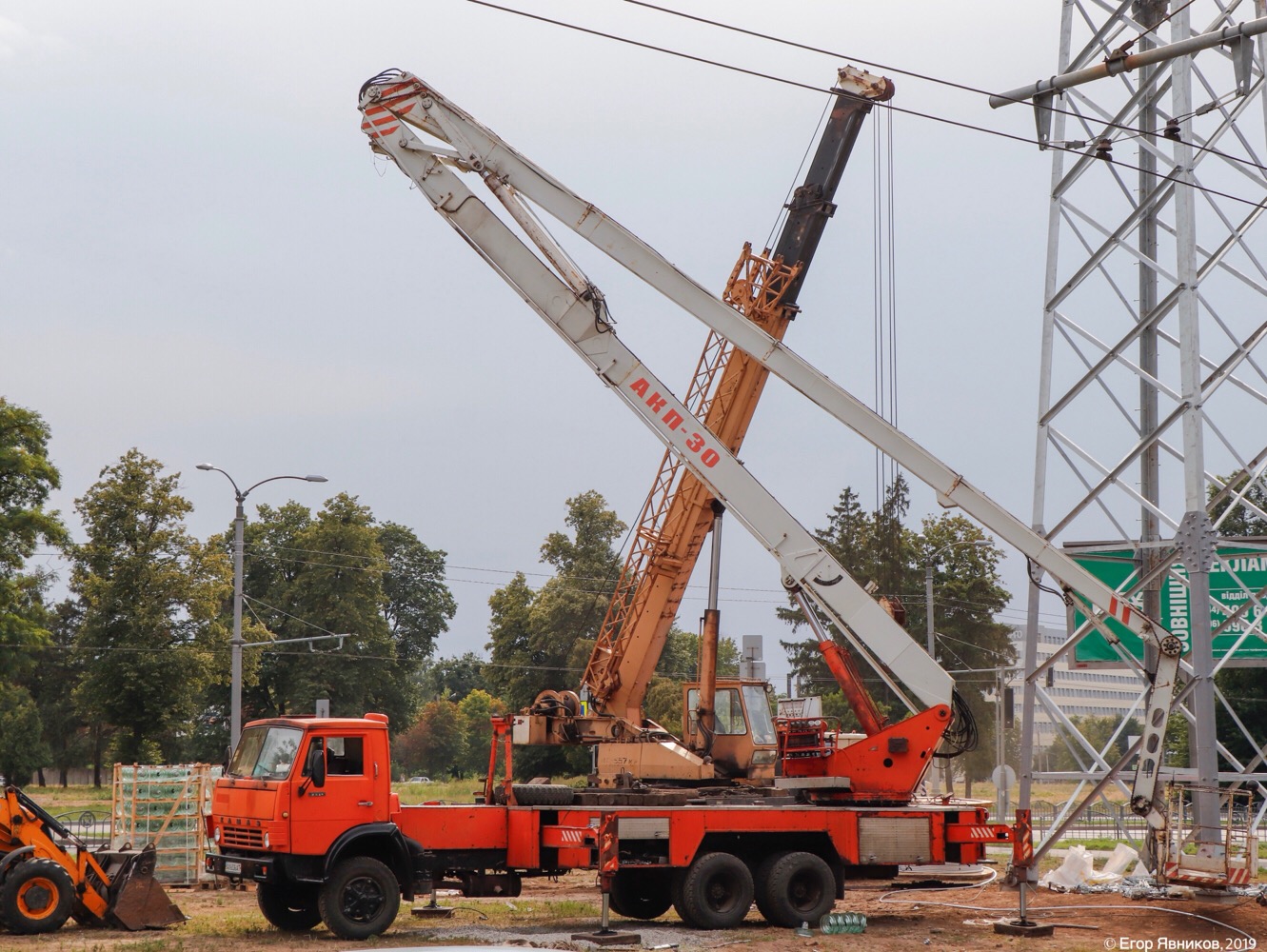 Автоподъёмник коленчатый пожарный АКП-30(53213)ПМ-509, #АХ6536АТ. Харьковская область, г. Харьков, Московский проспект