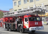 Пожарная автолестница АЛ-50(65115­­­­)ПМ-513Б на шасси КамАЗ-65115 #М 045 КО 45. Курган, улица Куйбышева 