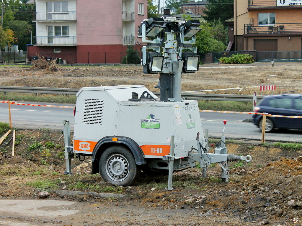 Осветительная мачта Morris Site Machinery SMC TL-90. Długosza/Zagłębia Dąbrowskiego, Сосновец, Польша