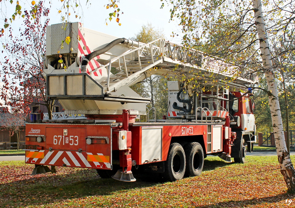 Пожарный гидравлический подъемник Bronto Skylift на шасси Tatra 815 #671[S]53. Stadionowa 7A, Мысловице, Польша