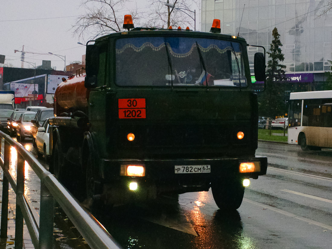 Бензовоз на шасси МАЗ-5337 #Р782СМ63. Самара, Московское шоссе