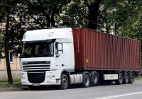 Седельный тягач DAF FTS XF105 #KL-6586. Псков, Вокзальная улица
