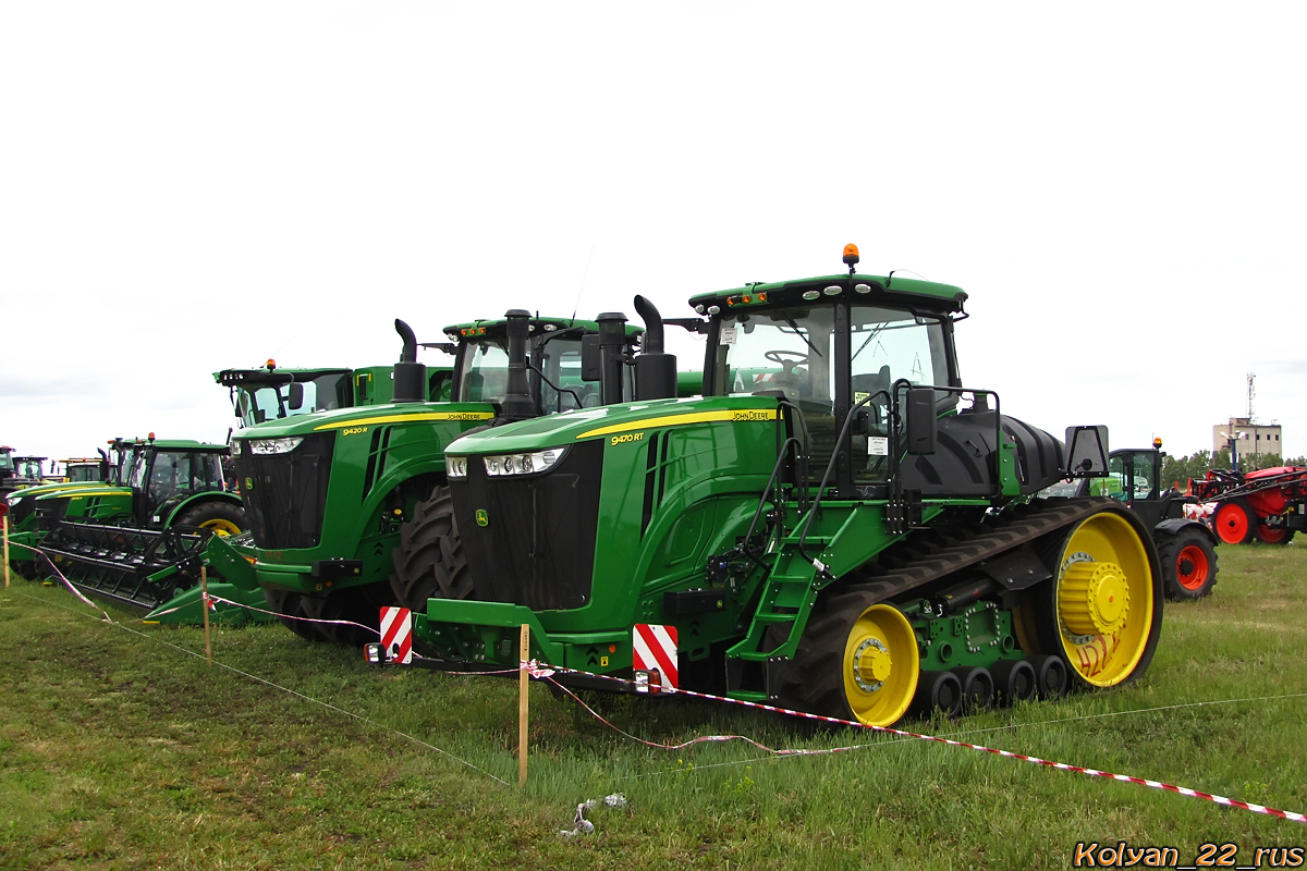 Трактор John Deere 9470RT. Алтайский край, Павловский район, в окрестностях посёлка Прутской