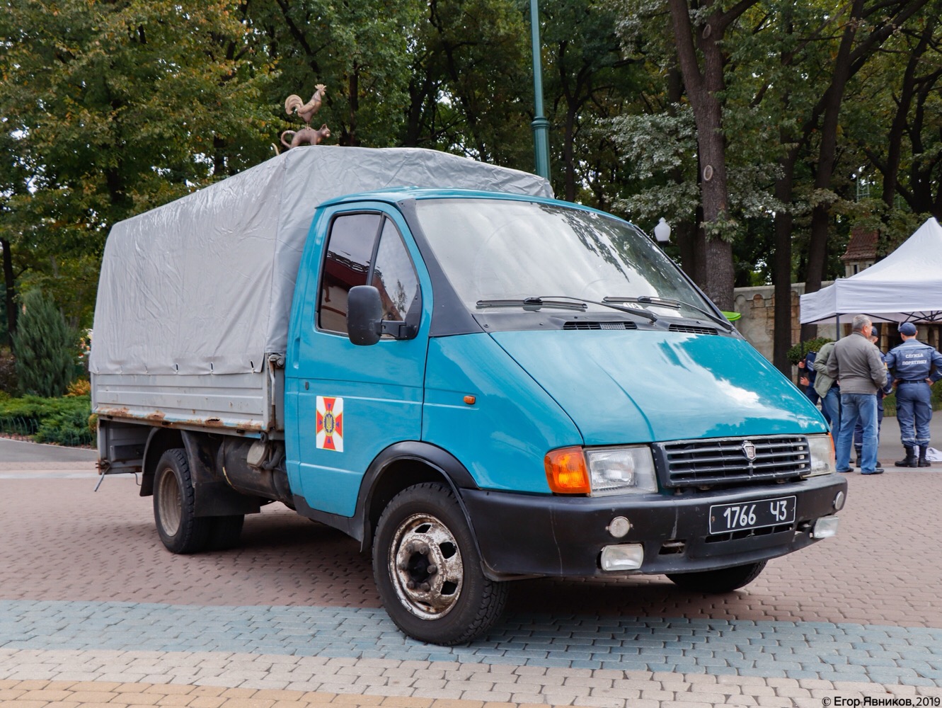 Грузовой автомобиль ГСЧС  ГАЗ-3302, #1766Ч3. Харьковская область, г. Харьков, Центральный парк культуры и отдыха им. М. Горького