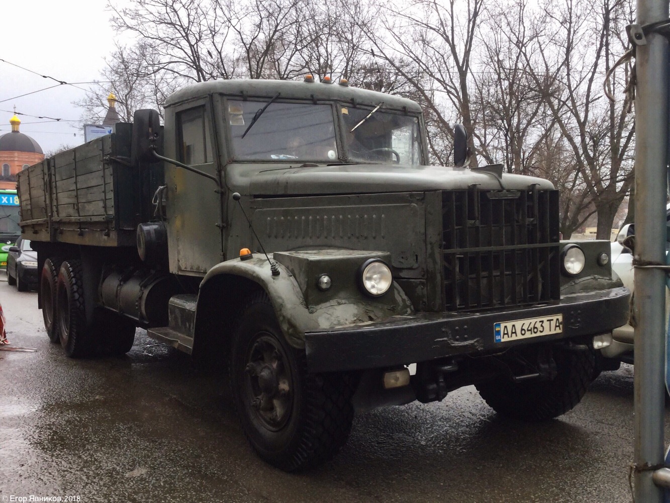 Бортовой грузовик КрАЗ-257, #АА6463ТА. Харьковская область, г. Харьков, улица Большая Панасовская