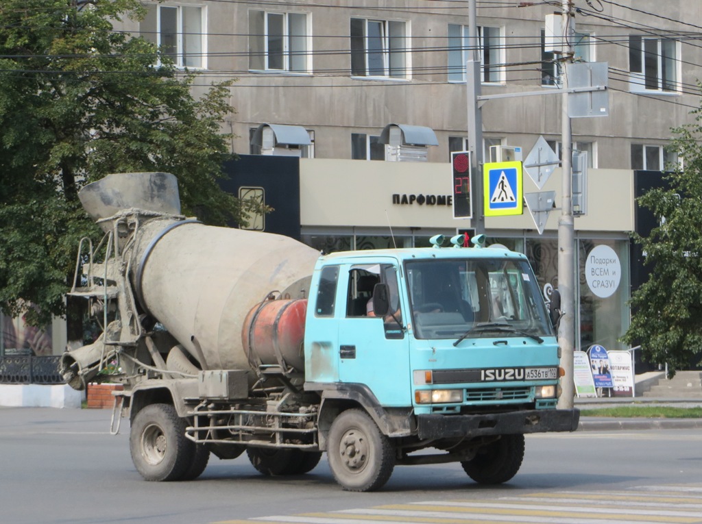 Бетоносмеситель Isuzu Forward #А 536 ТВ 102.  Курган, улица Куйбышева 