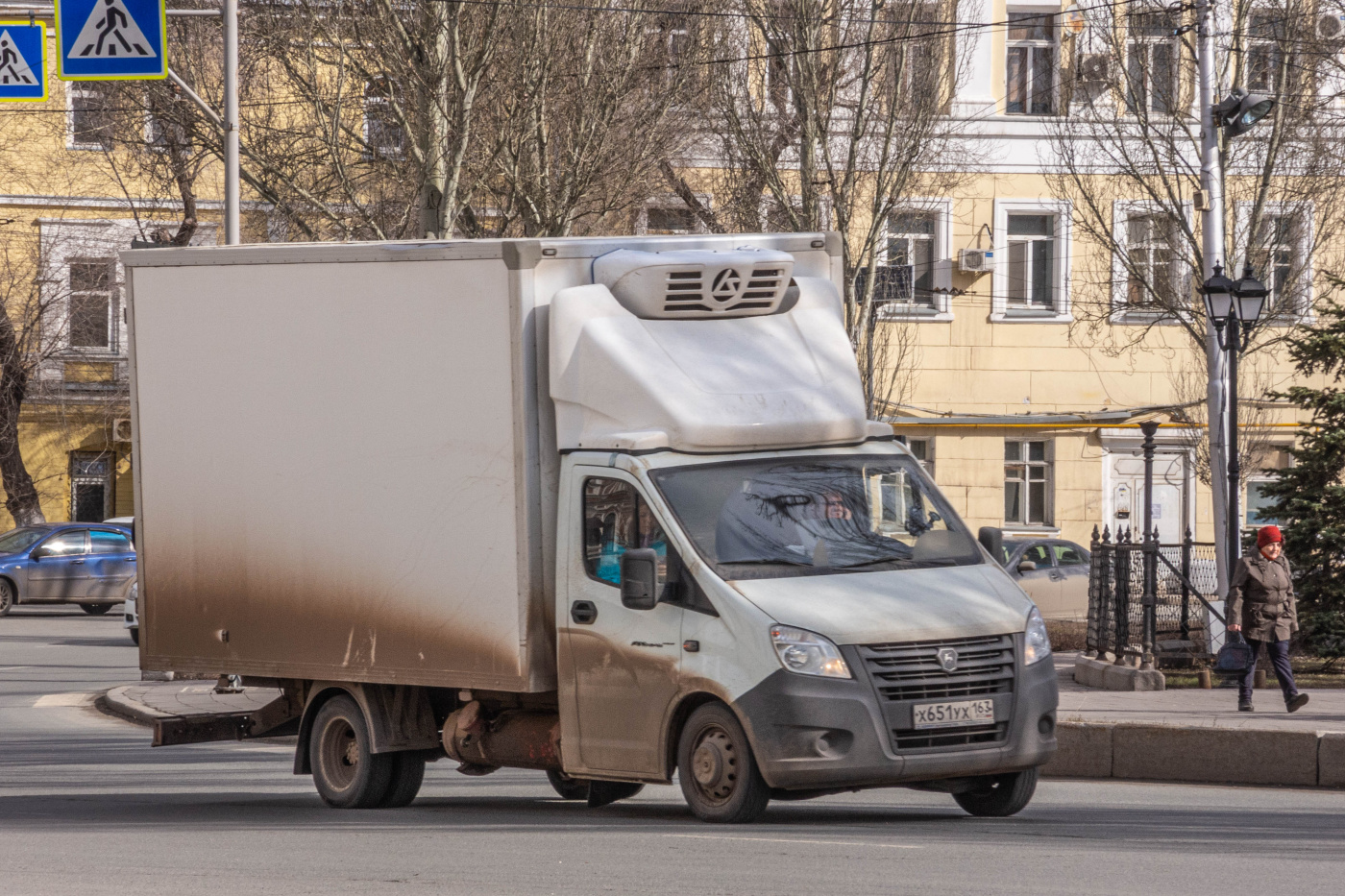 фургон-рефрежиратор на шасси ГАЗ-А21R22* семейства ГАЗель NEXT#Х651УХ163. г. Самара, площадь Революции