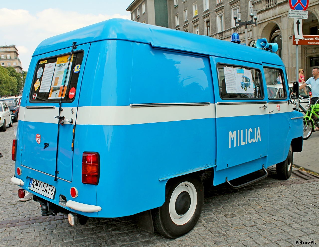 Микроавтобус Nysa 522 Милиция. Krakow, Польша