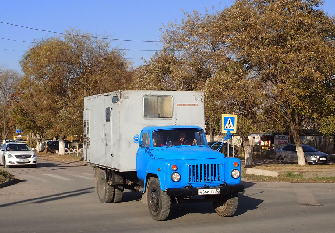 Автомастерская на шасси ГАЗ-53-12, А 666 НХ 82. Крым, Евпатория, улица Дмитрия Ульянова