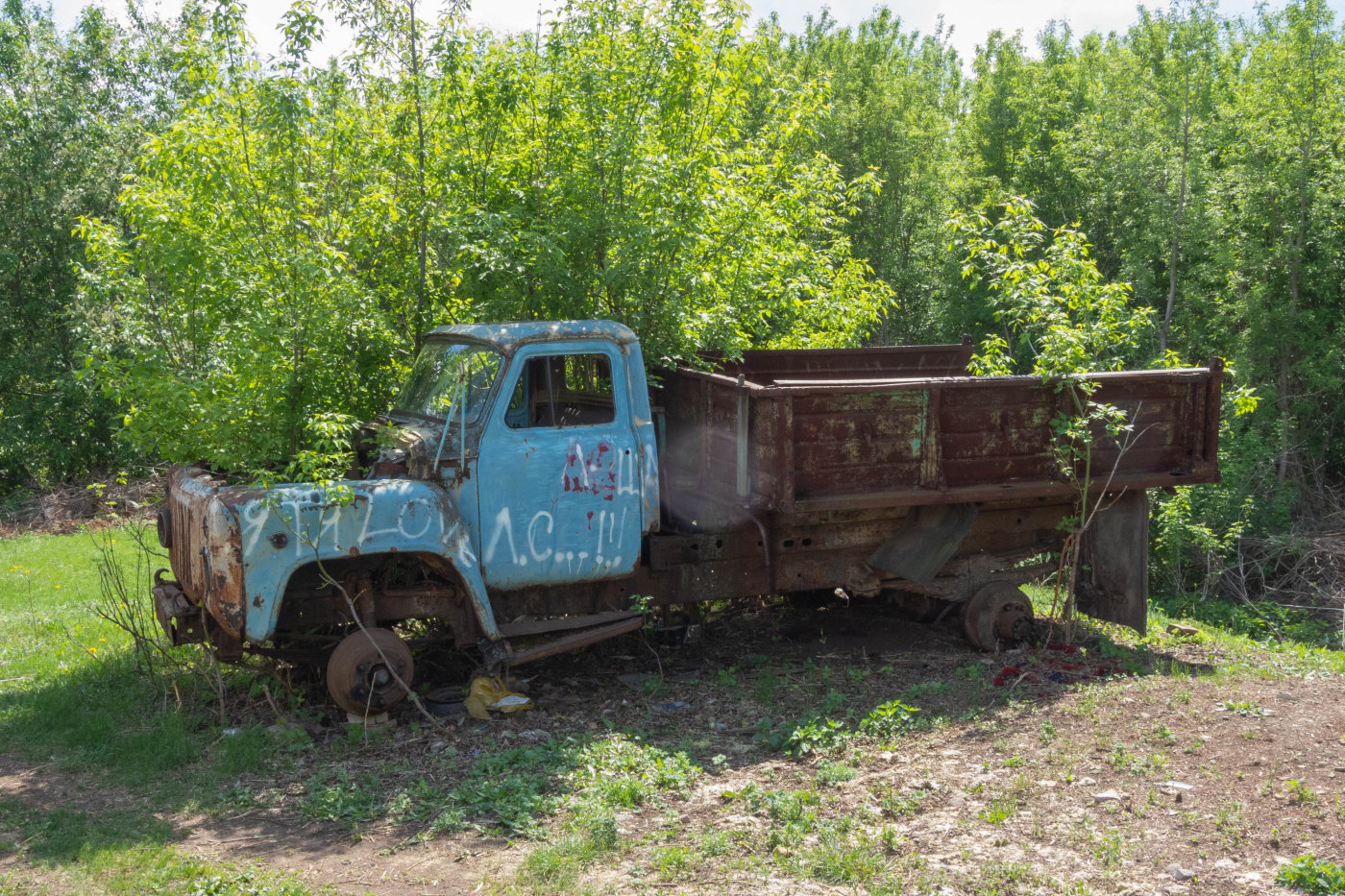 грузовой автомобиль ГАЗ-52 #В2902КШ. Самарская обл., с. Рождествено, ул. Жуковского