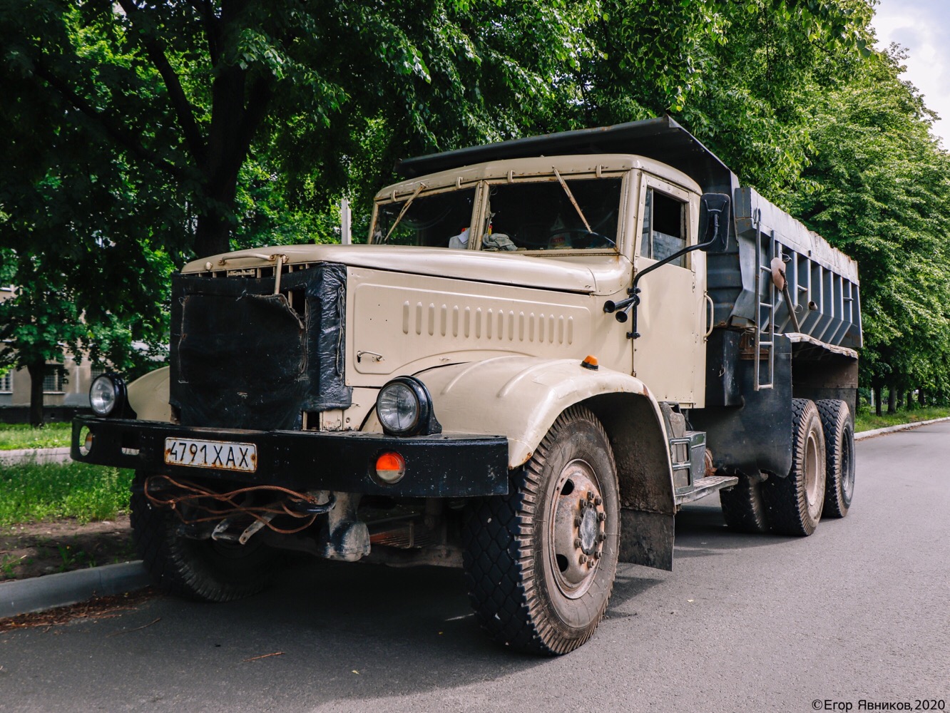 Самосвал КрАЗ-256Б1, #4791ХАХ. Харьковская область, г. Харьков, улица Академика Павлова
