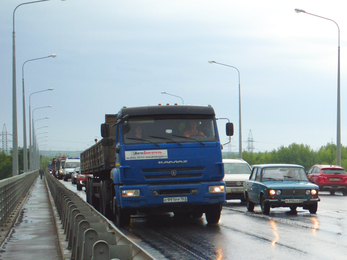 Седельный тягач КамАЗ-5410 #С991РР163. г. Самара, Южный мост
