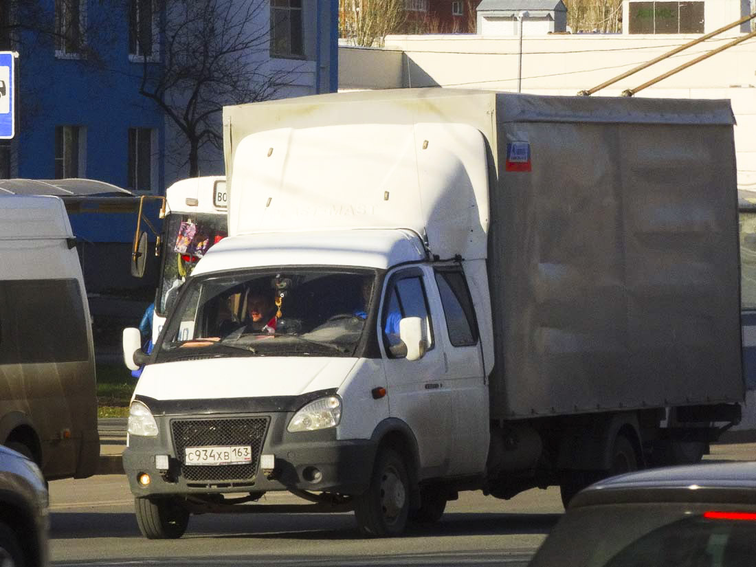 Бортовой грузовой автомобиль ГАЗ-33023-288 «Фермер» #С934ХВ163. г. Самара, Московское шоссе