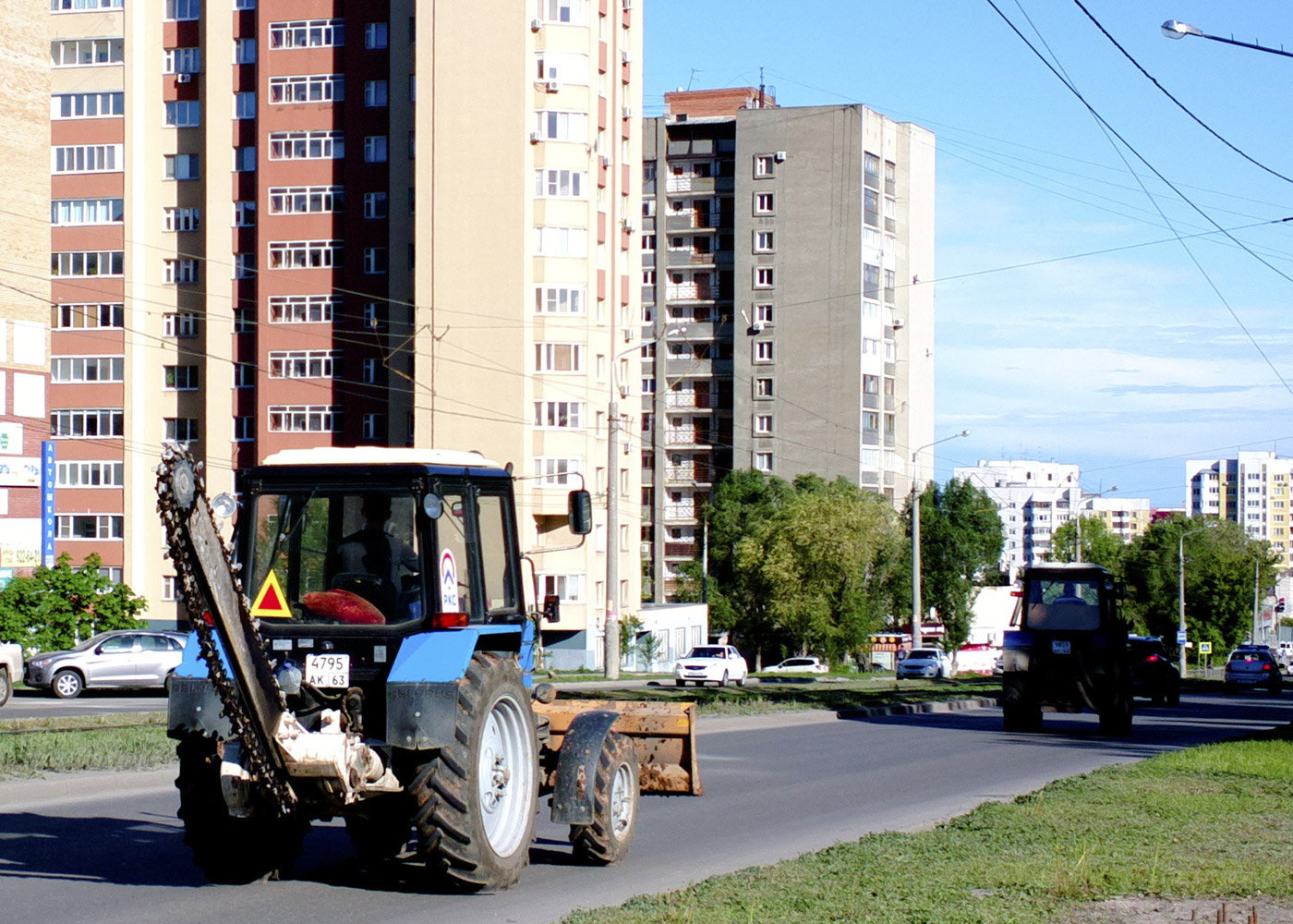 Баровая установка на базе трактора МТЗ-82 #4795АК63. г. Самара, ул. Ново-Вокзальная улица