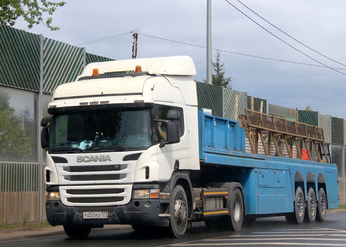 Седельный тягач Scania P360 #Р 255 ХО 177. г. Псков, Ленинградское шоссе