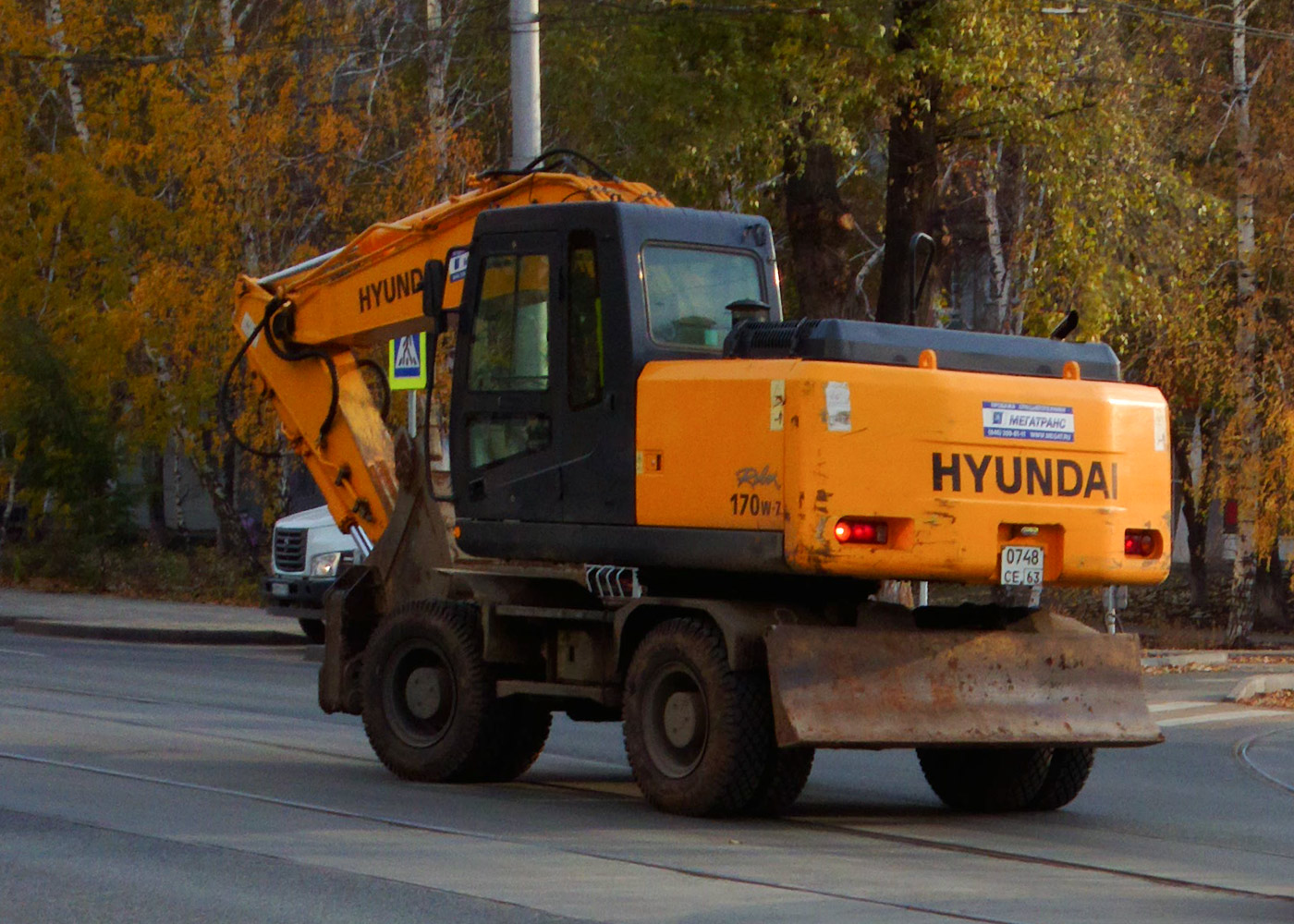 Hyundai Robex 170W-7 #О748СЕ63. Самара, улица Мичурина
