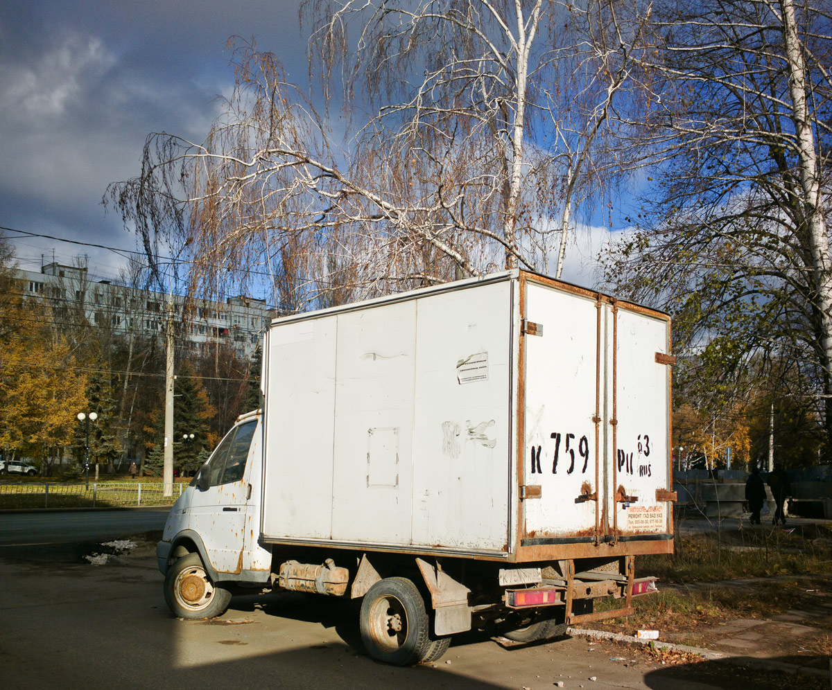 Фургон на шасси ГАЗ-3302 "Газель" #К759РК63. г. Самара, ул. Стара-Загора