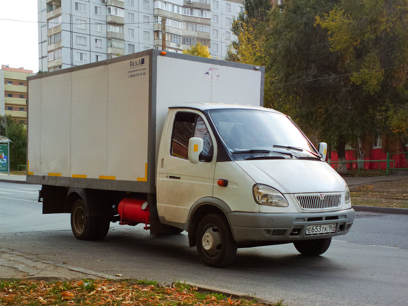 Фургон на шасси ГАЗ-3302 "Газель" #Е653ТК163. Самара, Киевская улица