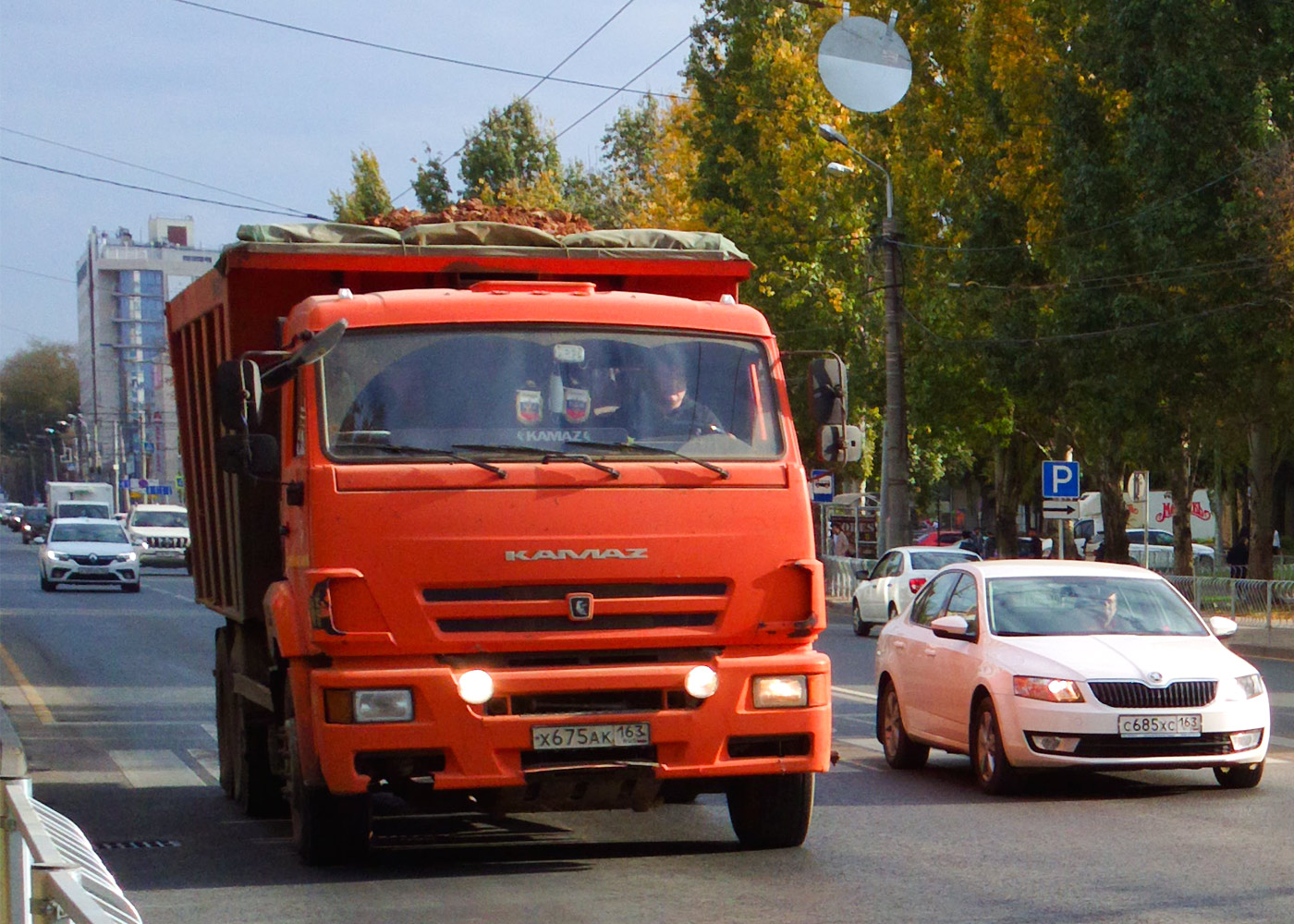 КамАЗ-6520 #Х675АК163. Самара, улица Мичурина