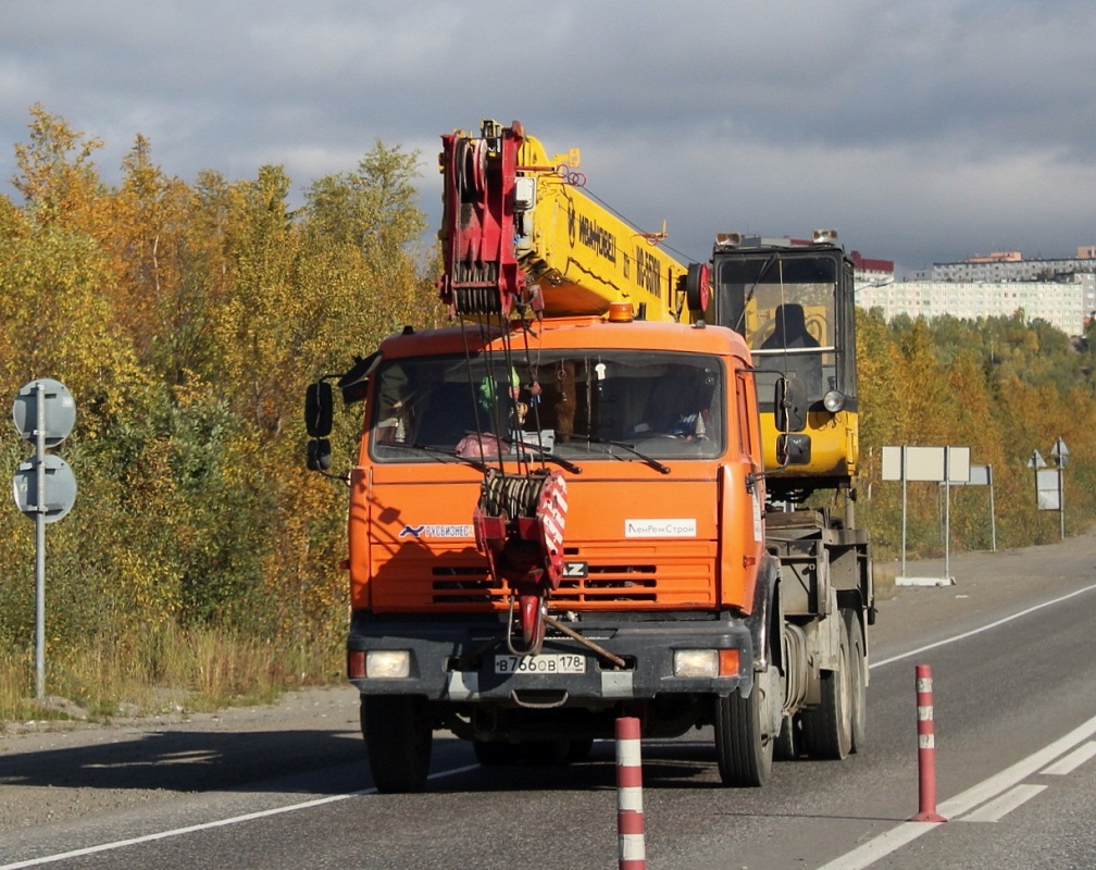 Автокран КС-5576К Ивановец на шасси КамАЗ-65115 №В766ОВ178. Мурманская область, Кировск