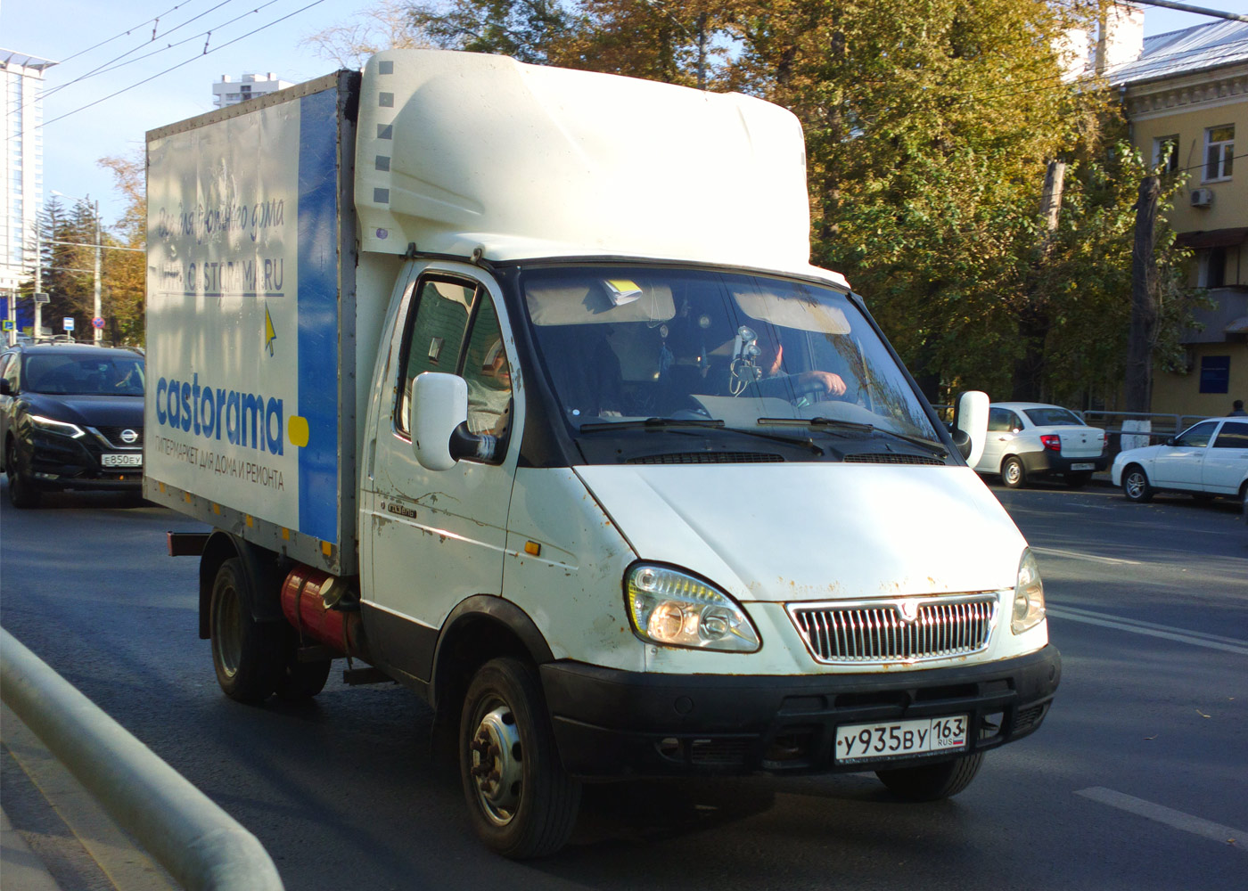 Фургон на шасси ГАЗ-3302-288 "Газель-Бизнес" #У935ВУ163. Самара, Московское шоссе