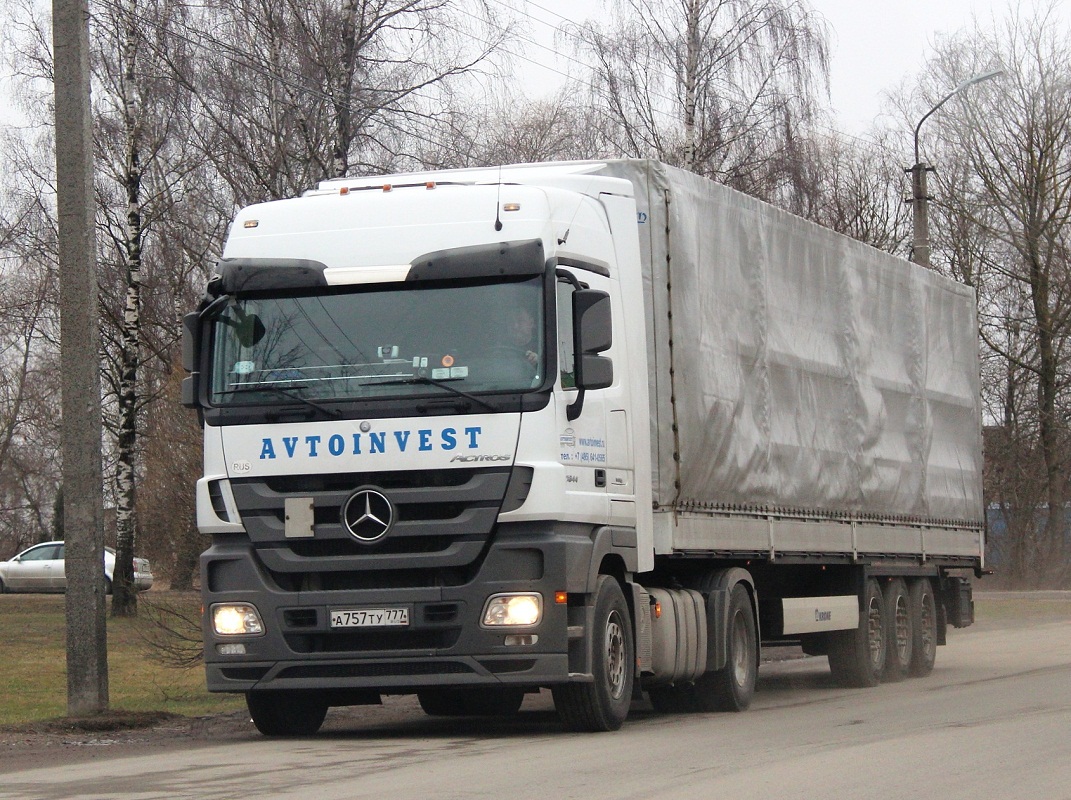 Седельный тягач Mercedes-Benz Actros 1844 LS #А757ТУ777  . г. Псков, Шоссейная ул.