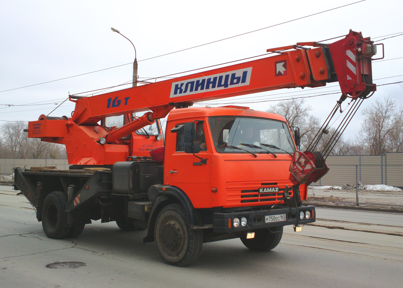 Автокран КС 35719-1-02 на шасси КАМАЗ-43253 #Р750ЕС163. г. Самара, ул. Партизанская