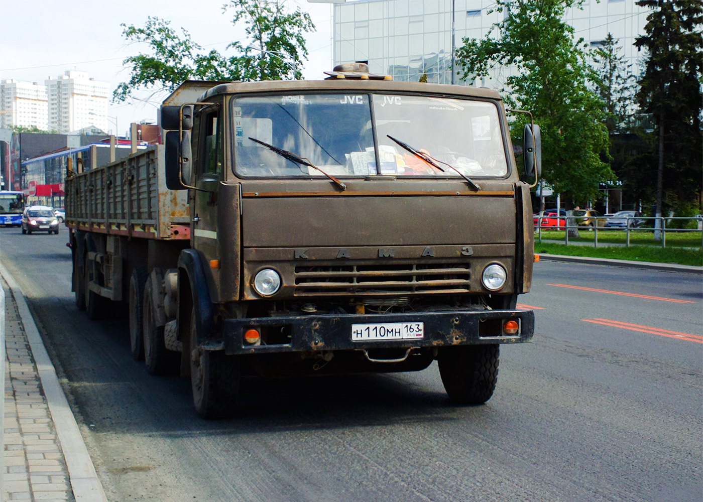 Седельный тягач КамАЗ-5410 #Н110МН163. г. Самара, Московское шоссе