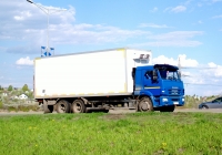 Изотермический фургон на шасси КамАЗ-53215 #В721СО763. г. Самара, Московское шоссе, 19 км