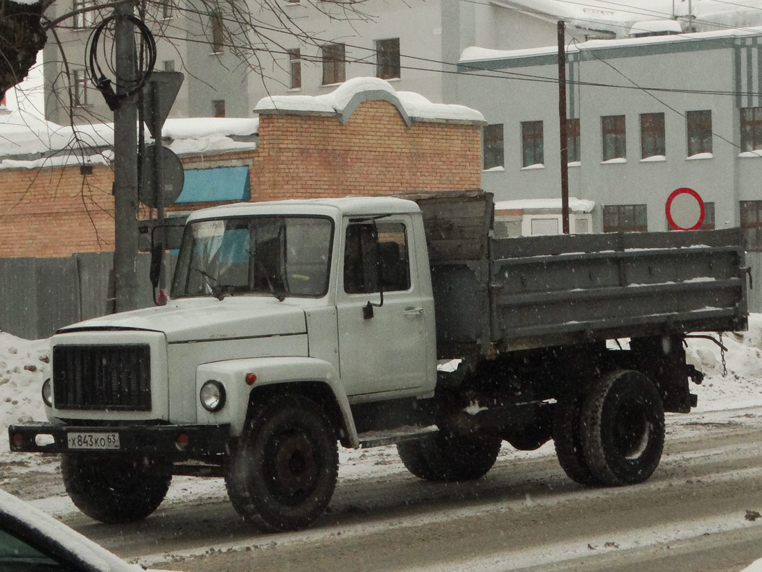 Самосвал ГАЗ-3307 #Х843КО63. г. Самара, ул. Самарская