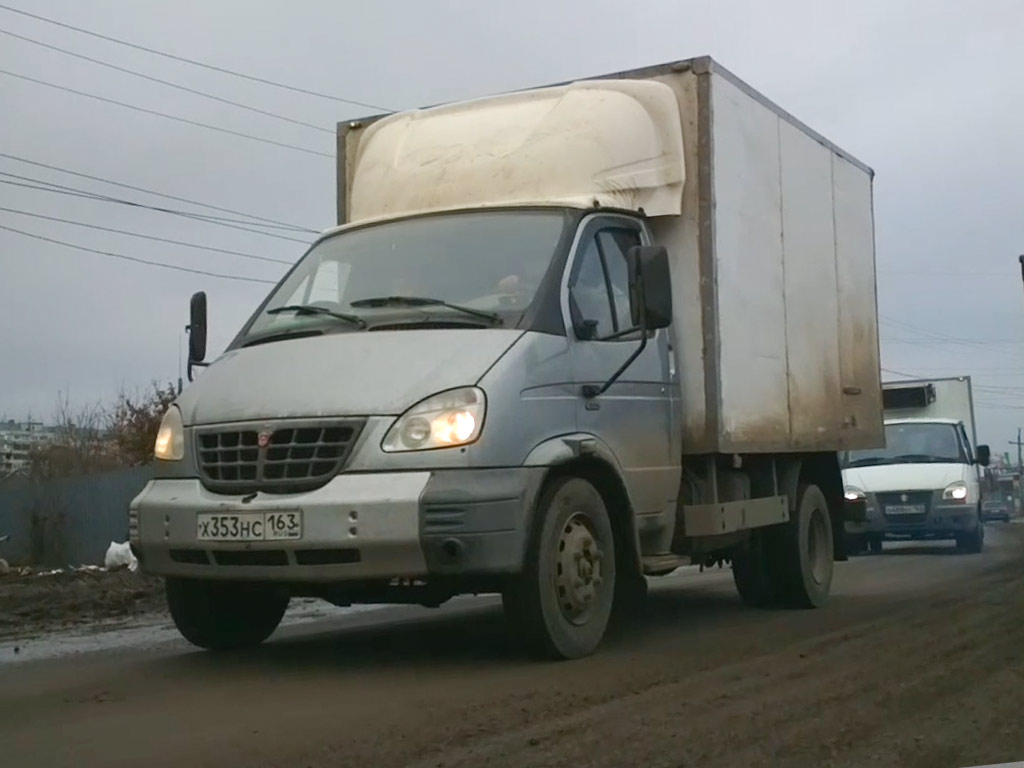 Фургон на шасси ГАЗ-33104 "Валдай" #Х353НС163. г. Самара, Заводское шоссе