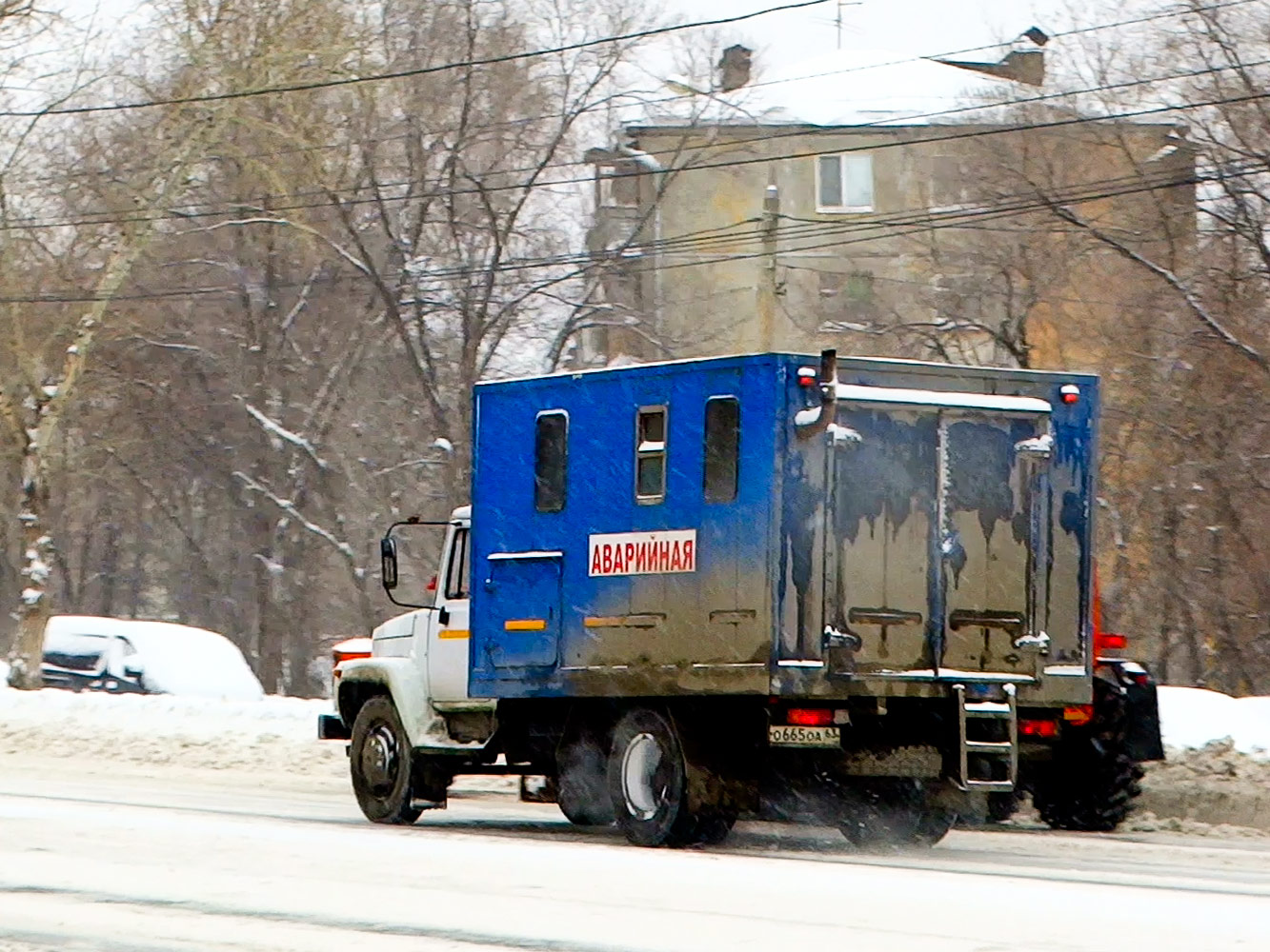 Передвижная аварийная мастерская на шасси ГАЗ-3307 #О665ОА63. г. Самара, ул. Авроры