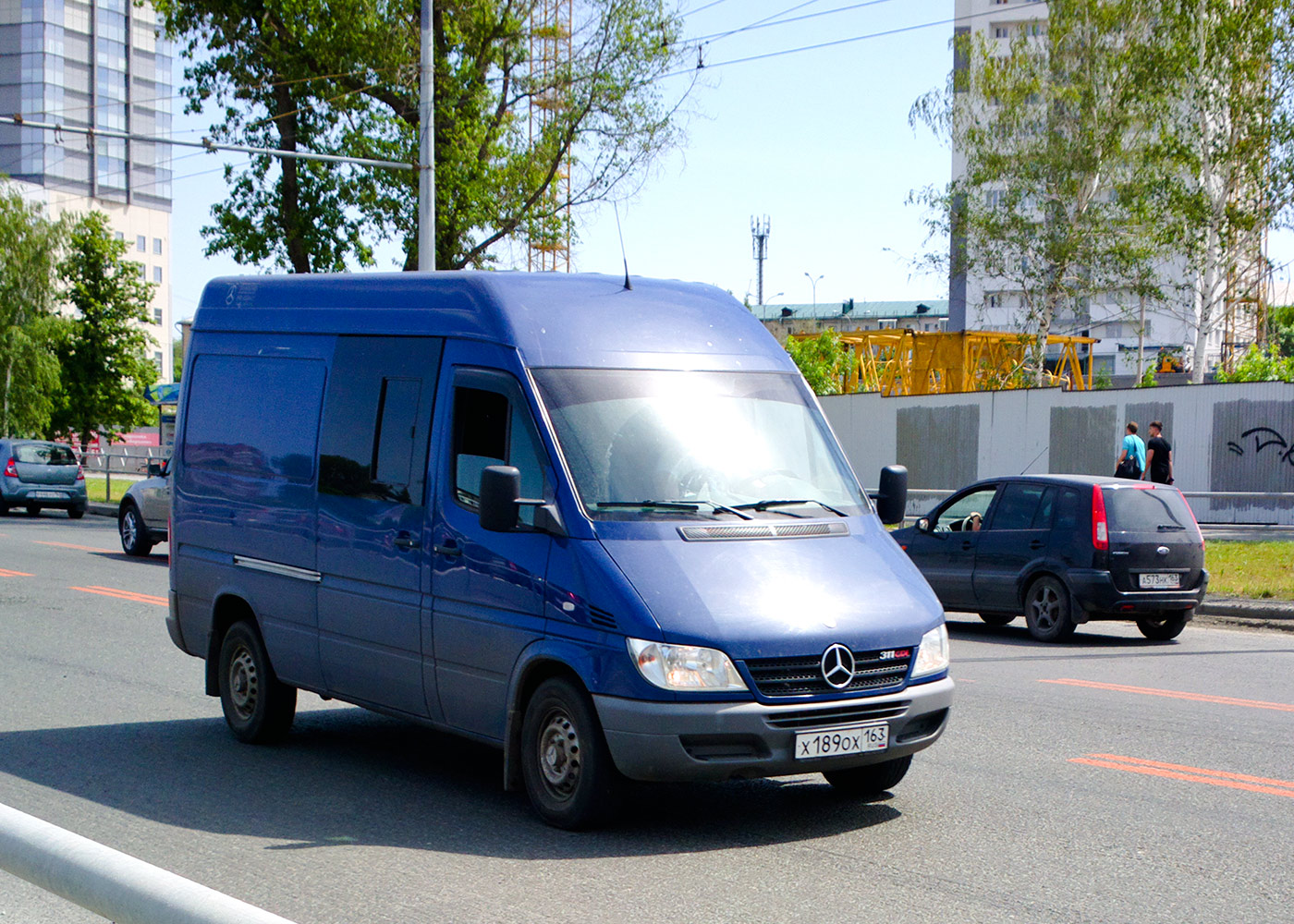 Грузо-пассажирский автомобиль Mercedes-Benz Sprinter 311 CDI #Х189ОХ163. Самара, Московское шоссе