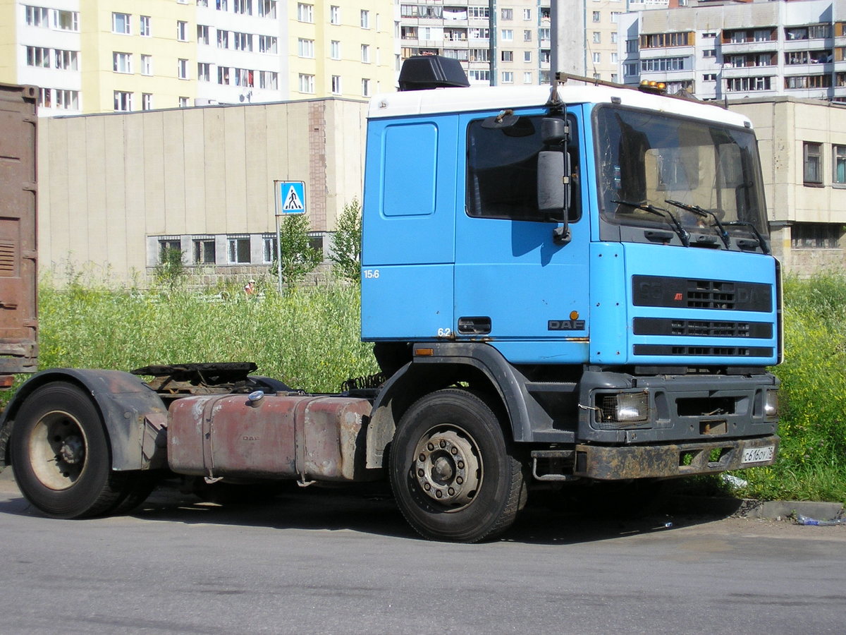 Седельный тягач DAF FT95 #С616ОУ78. г. Санкт-Петербург, ул. Ворошилова